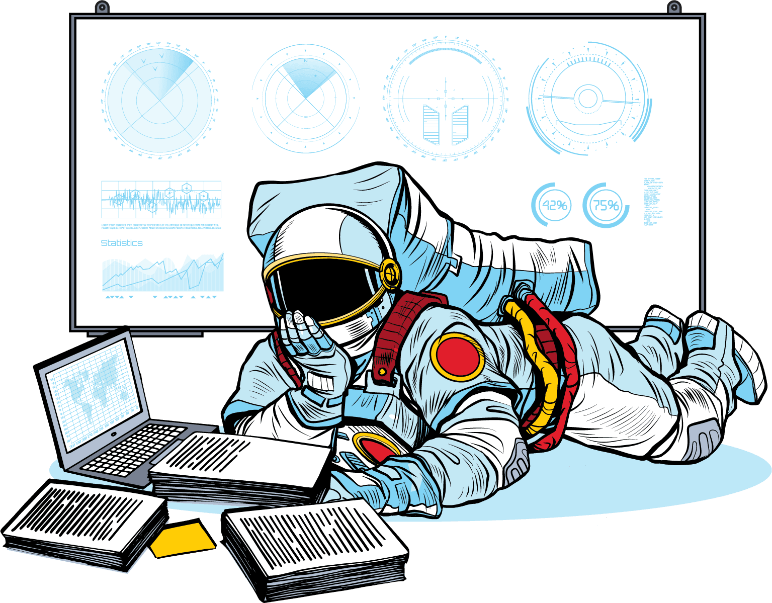 Spaceman Reading